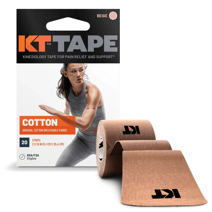 KT Tape Original Pre-Cut (5 x 25 cm) – 20 Strips – 5 Metres