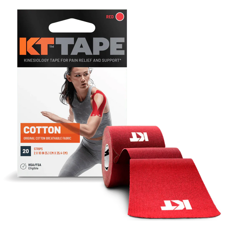 KT Tape Original Pre-Cut (5 x 25 cm) – 20 Strips – 5 Metres