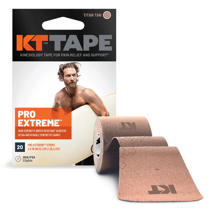 KT Tape Pro Extreme Pre-Cut (5 x 25 cm) – 20 Strips – 5 Metres