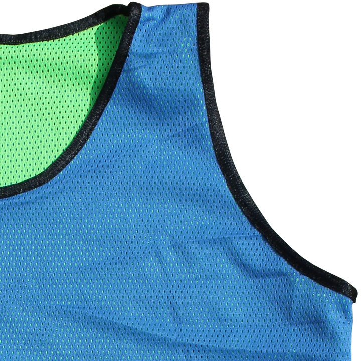 Diamond Blauw/Groen Omkeerbare Mesh Hesjes