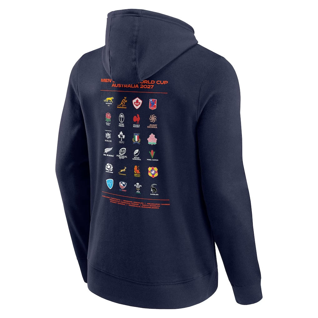Rugby World Cup 2027 Unions Graphic Hoodie Heren Navy
