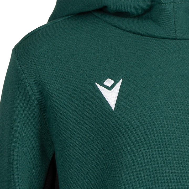 Macron Wales Rugby 2026/27 Travel Hoodie Kids Groen