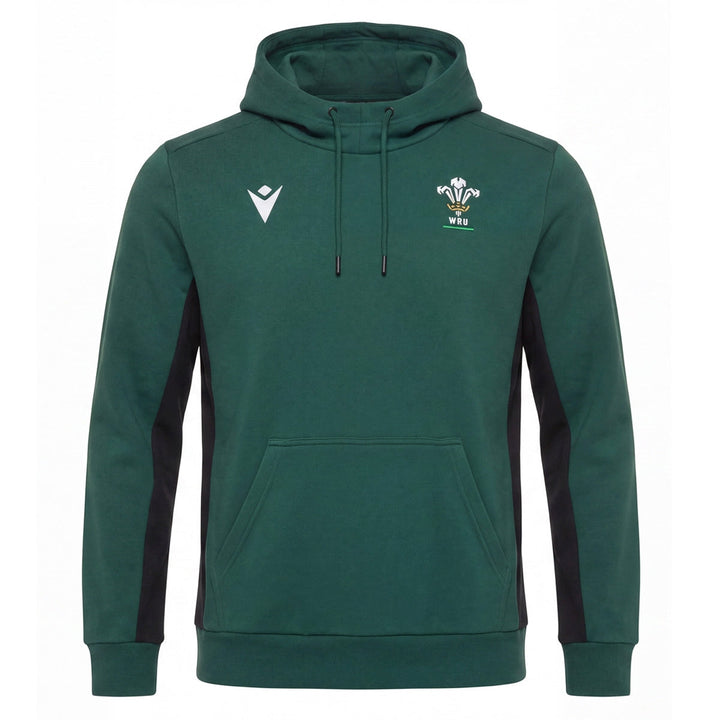 Macron Wales Rugby 2026/27 Travel Hoodie Groen Heren